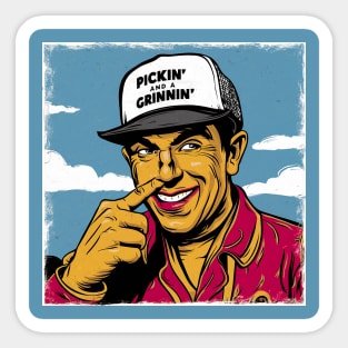 Pick and grin! Sticker